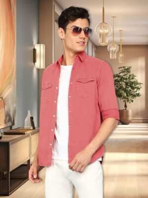 KUONS AVENUEMen Denim Casual Shirt