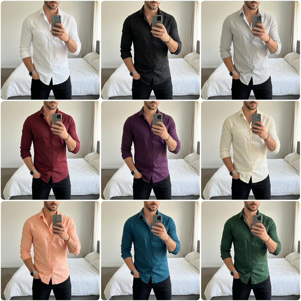 Pick any 3 - premium plain shirts