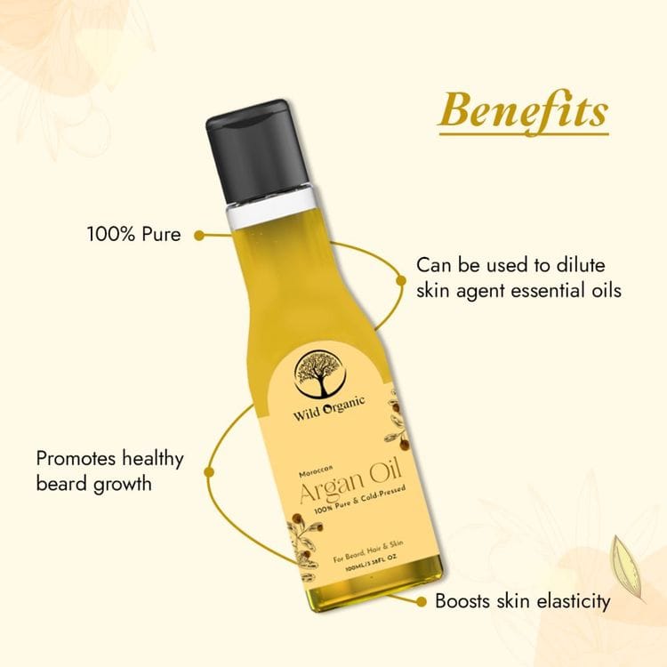 Wild Organic Cold Pressed Argan Hair Oil - Image 2