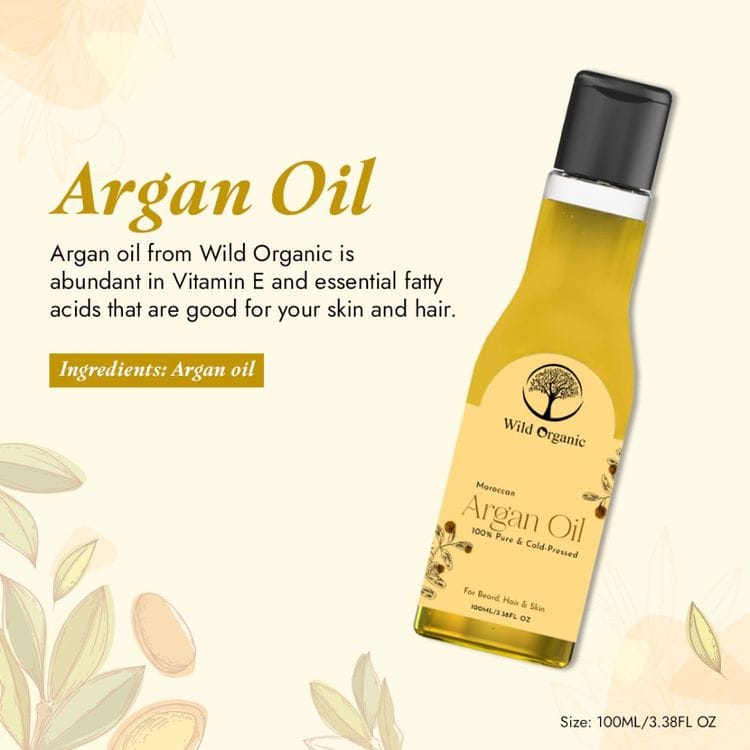Wild Organic Cold Pressed Argan Hair Oil - Image 3