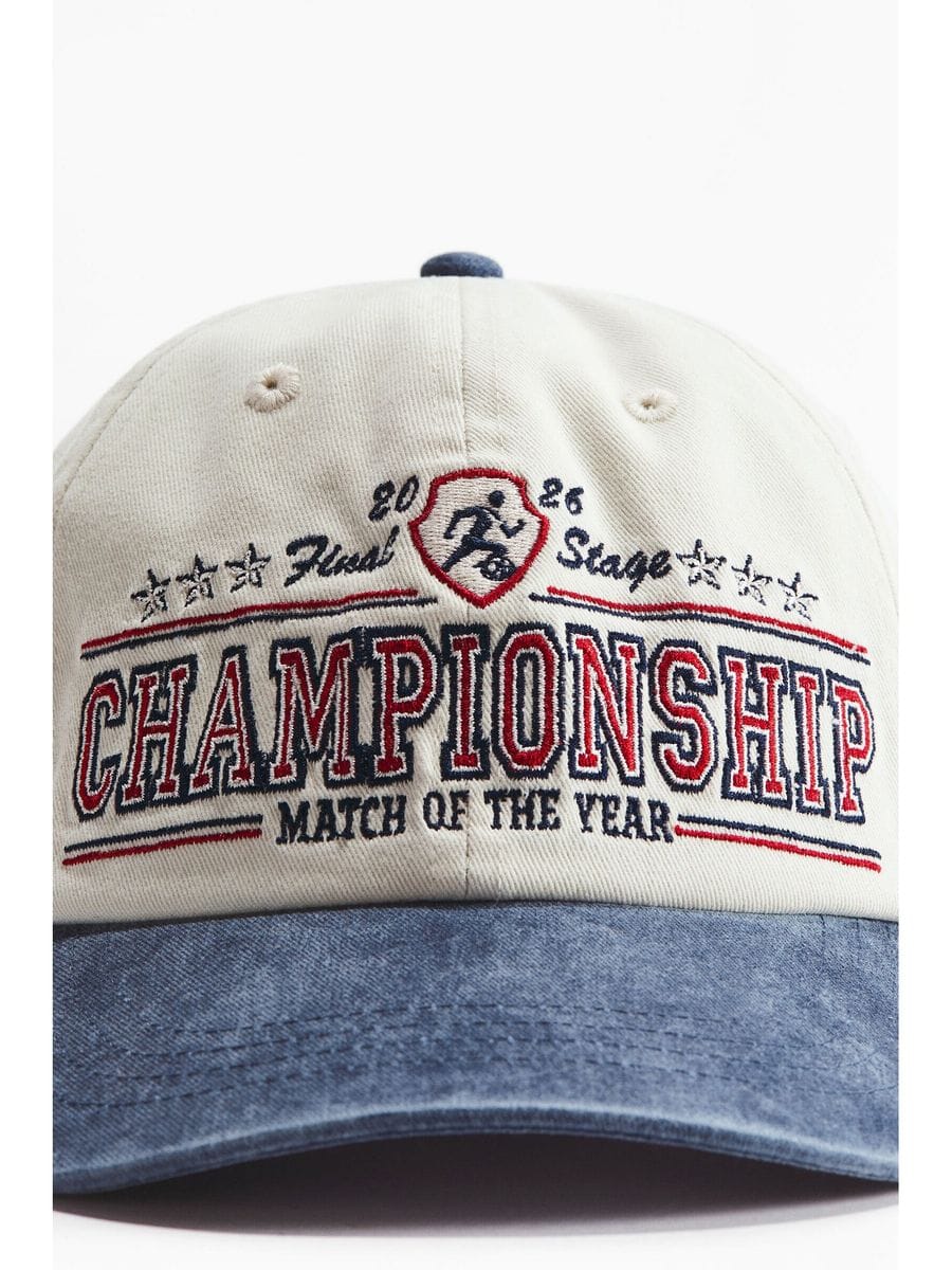 H&M MEN BLUE COTTON CAP - Image 3