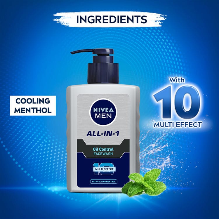 NIVEA MEN All-IN-1 Oil Control Face Wash - Image 2