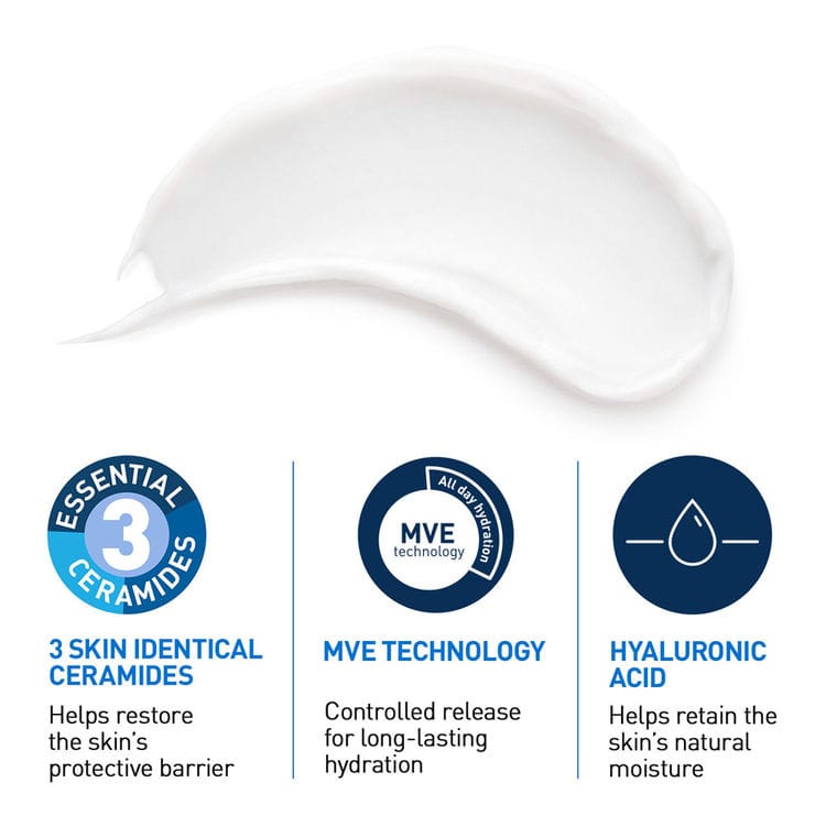 CeraVe Moisturizer Cream For Dry Skin - Image 3