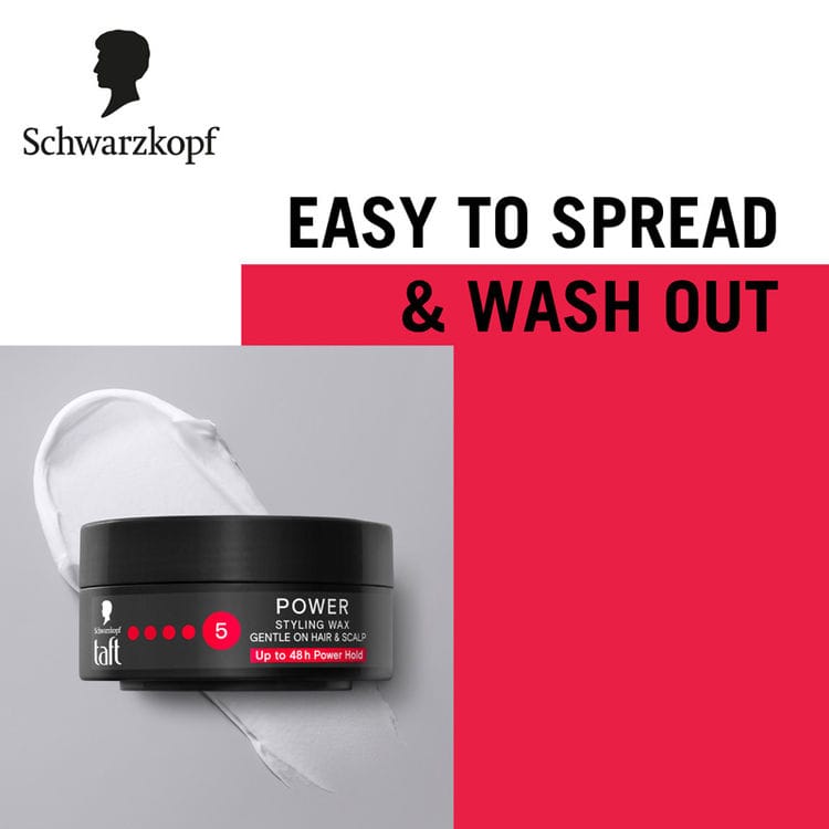 Schwarzkopf TAFT Power Hair Wax - Image 4