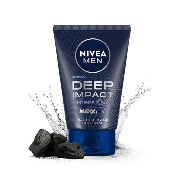 NIVEA Men Deep Impact Intense Clean Face Wash