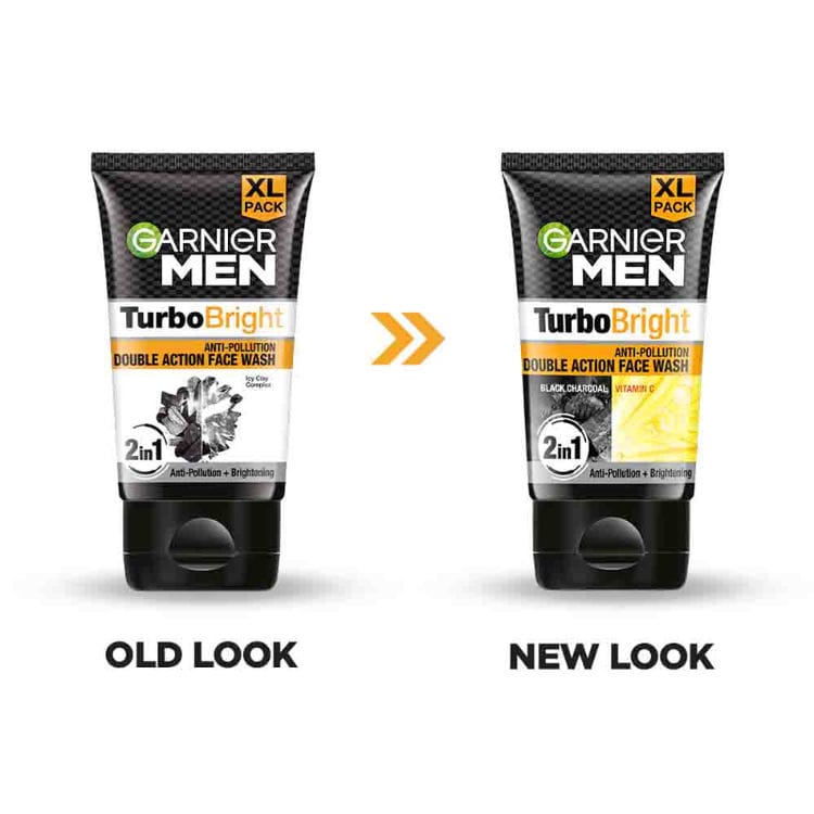 Garnier Men Turbo Bright Double Action Face Wash, - Image 4