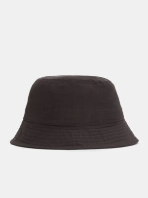Jack & Jones Dark Brown Embroidered Text Bucket Hat