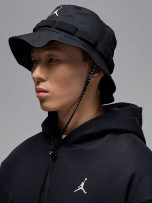 Nike Jordan Apex Black Bucket Hat (S)